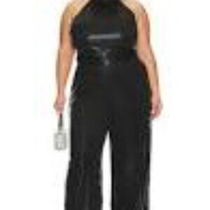 Sleeveless, keyhole back jumpsuit